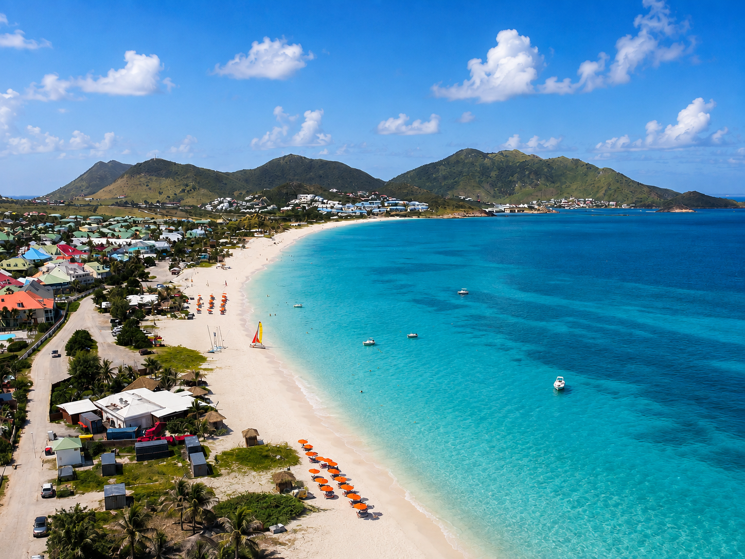 Baie Orientale Plage de Maho à Saint-Martin