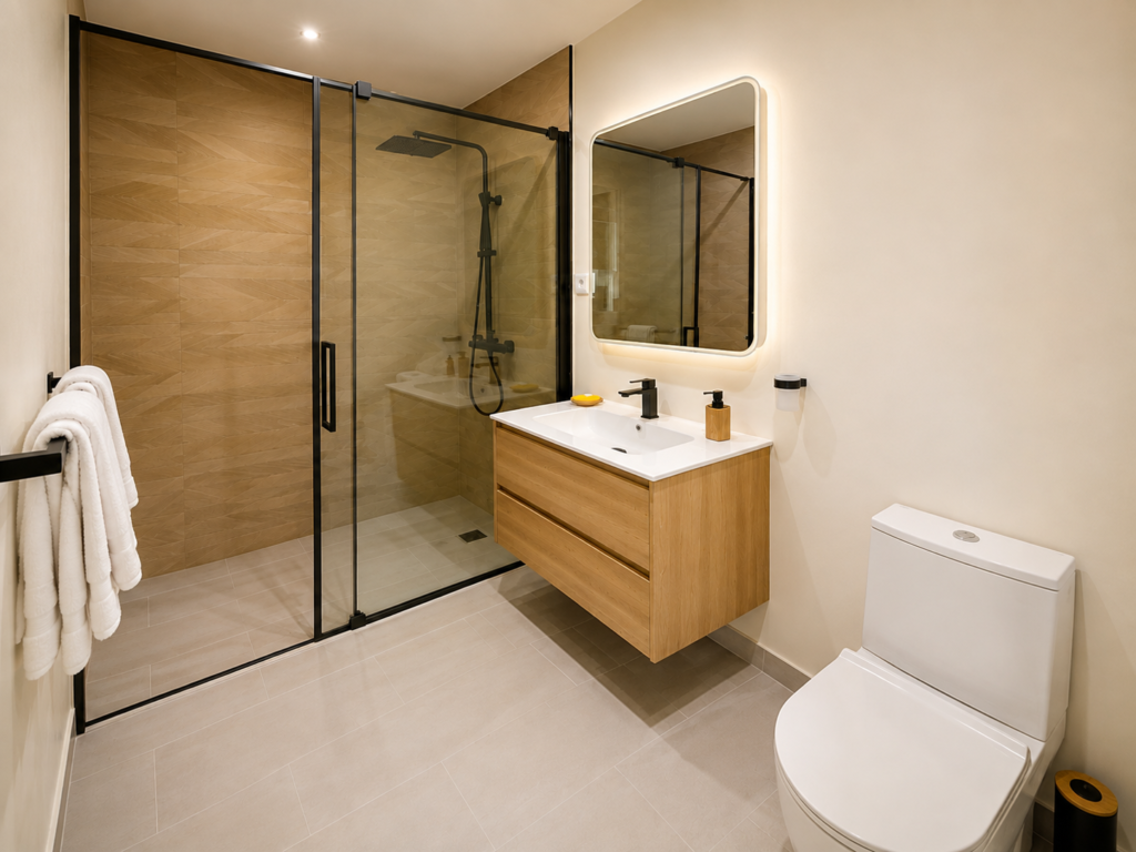 Salle de bain de l’Appartement Happy View à Saint-Martin
