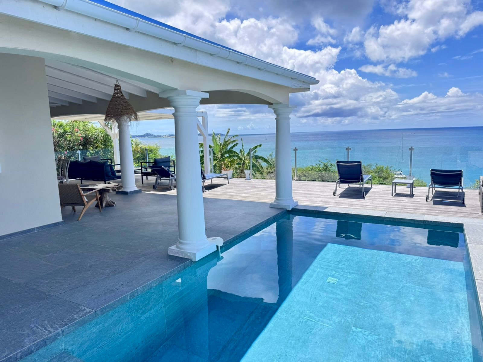 Villa Sunset avec piscine privée et vue mer à Saint-Martin