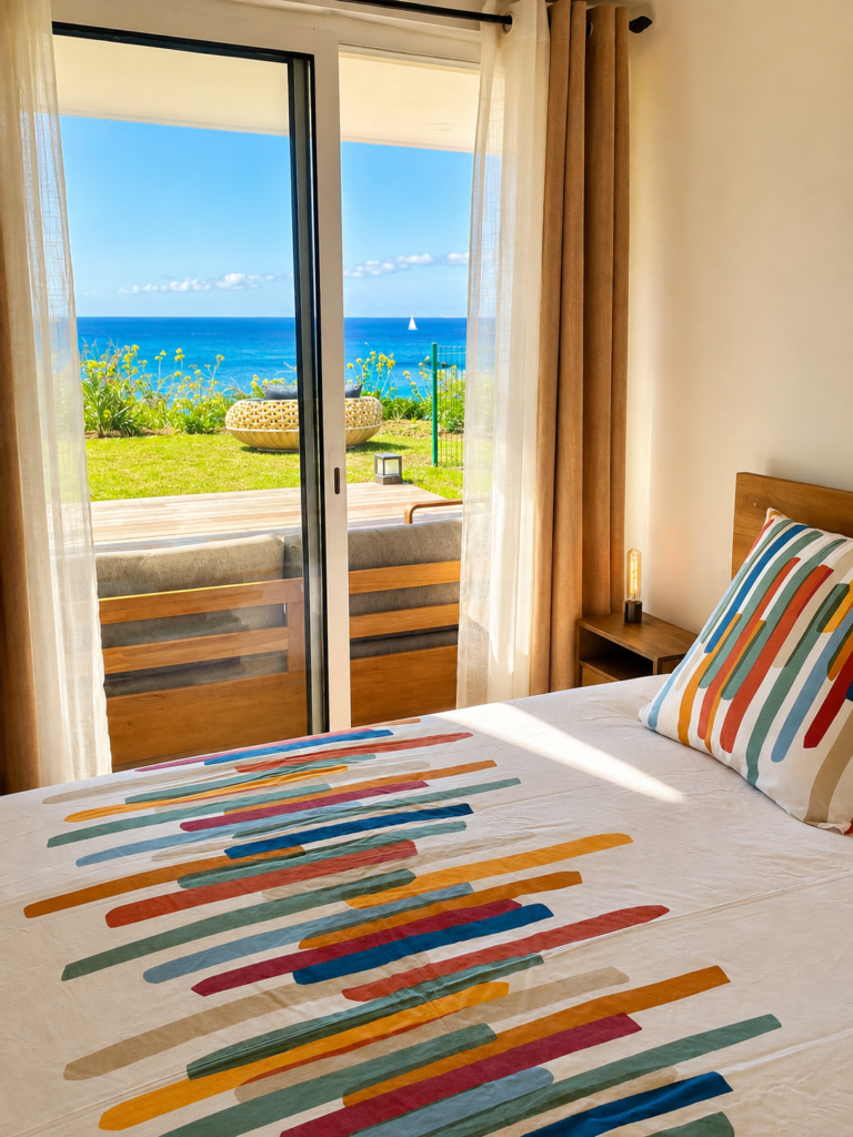 Chambre de l’Appartement Happy View à Saint-Martin