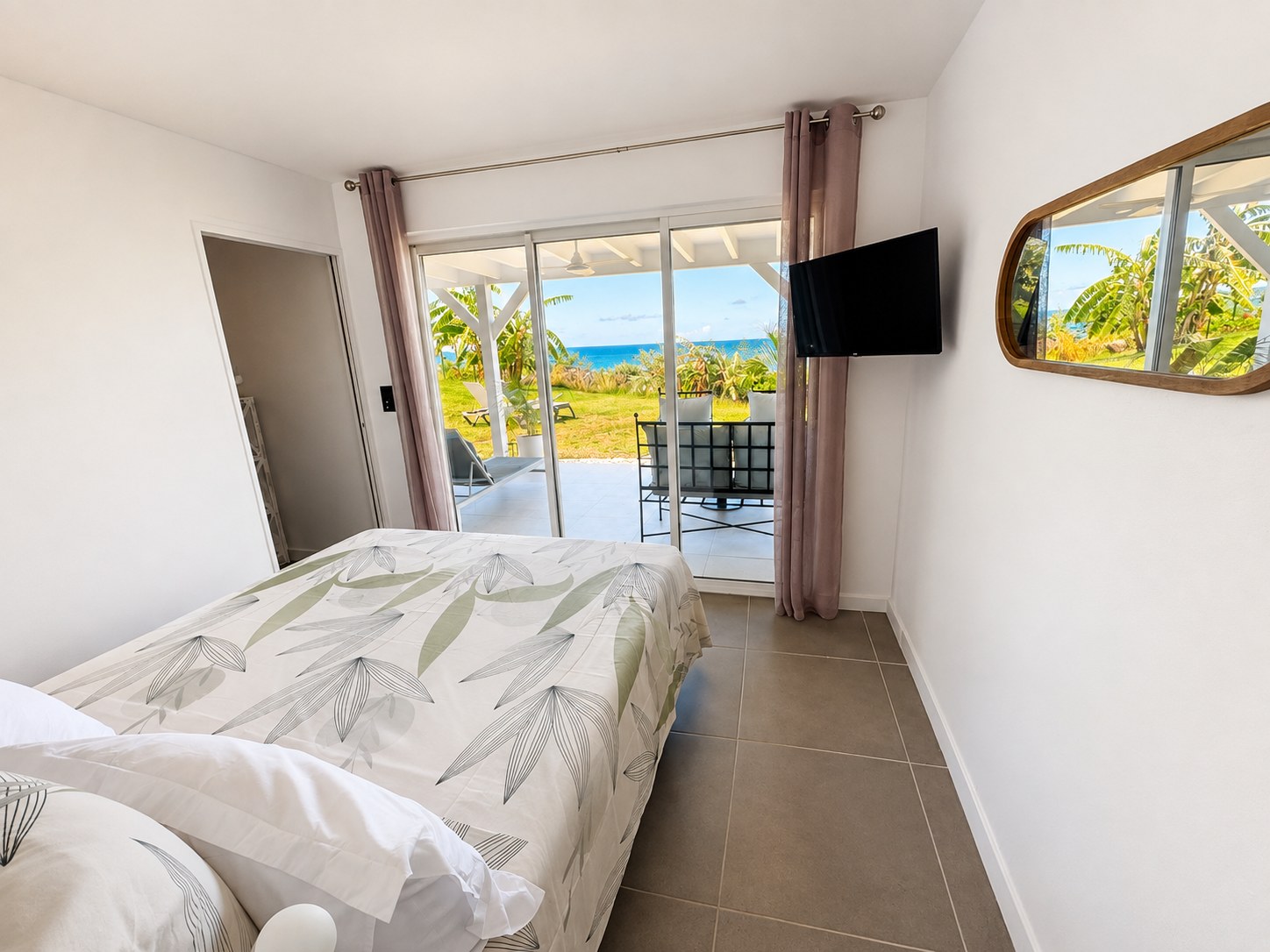 Chambre de l’Appartement Sunset à Saint-Martin