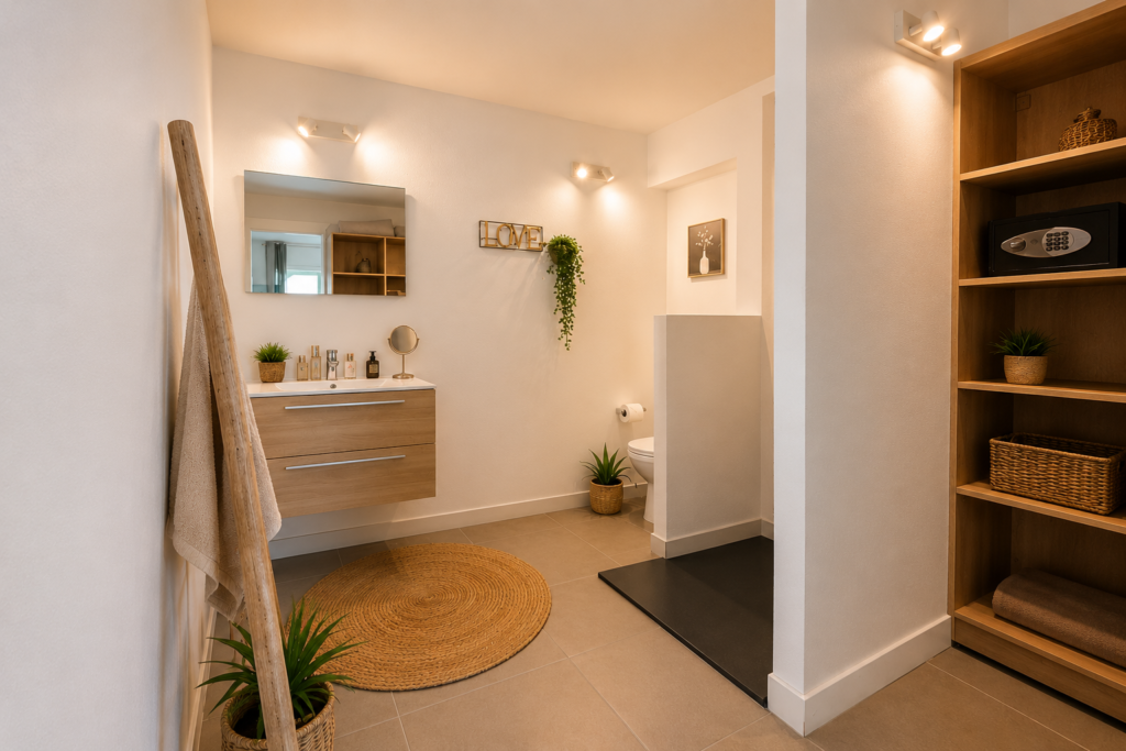 Salle de bain de l’Appartement Sunset à Saint-Martin