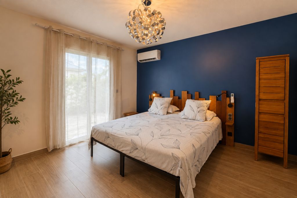 Chambre de la Villa Sunset à Saint-Martin